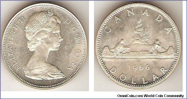 1 dollar
Elizabeth II
Voyageur dollar
silver