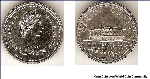 1 dollar
Elizabeth II
Prince Edward Island centennial 1873-1973
nickel