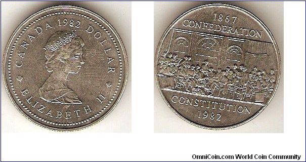 1 dollar
Elizabeth II
Confederation / Constitution 1867-1982
nickel