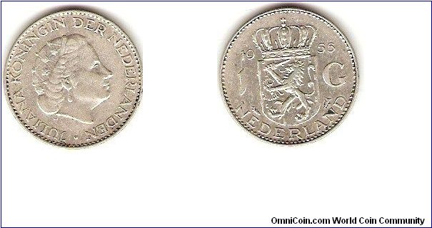 1 gulden
juliana, queen of the Netherlands
silver