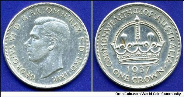 Australian Crown.
George VI (1936-1952).
Mintage 1,008,000 units.


Ag925f. 28,28gr.