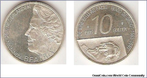 10 gulden
Hugo De Groot
Queen Beatrix