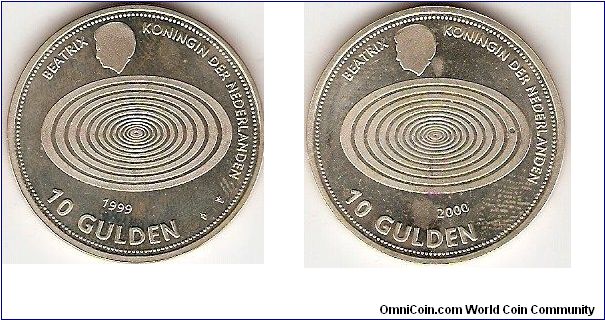 10 gulden
Millennium issue
Queen Beatrix