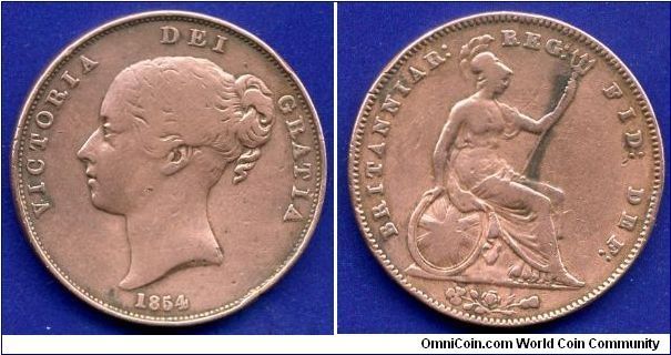 1 penny.
Victoria (1837-1901) queen.



Cu.