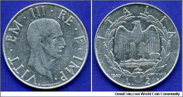 2 Lire.
Vittorio Emanuele III (1900-1946).
(R) Roma mint.


Rafting Akmonital.