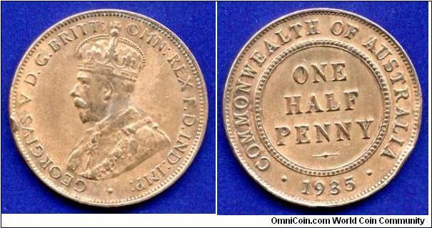 Half penny.
George V (1910-1936).


Br.