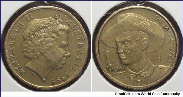 1 Dollar The Last Anzac C mintmark