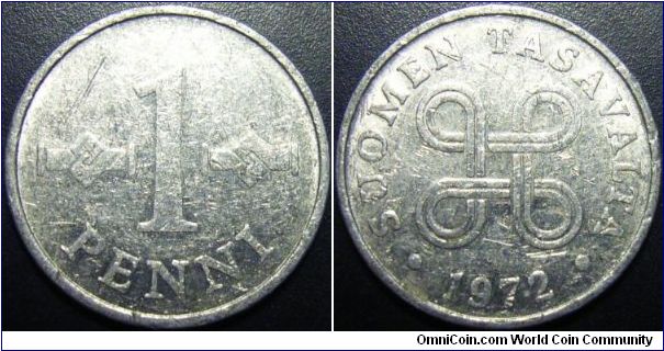 Finland 1972 1 pennia.