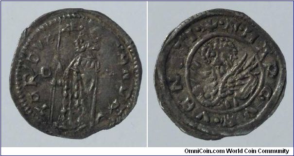 Bought in a famous Italian coin shop.VENEZIA. Andrea Contarini 1368-1382,Andrea Contarini was doge of Venice from 1367 to 1382. He served as doge during the War of Chioggia, which was fought between the Venetian Republic and the Republic of Genoa.UNC!