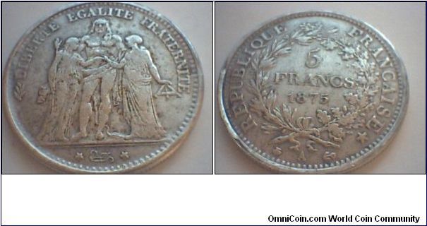 5 francs..1875

for sale.. nedal_a@yahoo.com