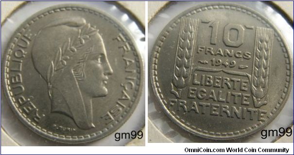 France km909.1 10 Francs (1945-1949)