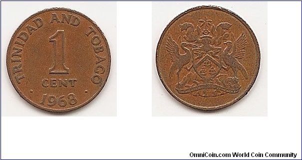 1 Cent
KM#1
1.9500 g., Bronze, 17.8 mm. Obv: Value Rev: National arms
Edge: Plain