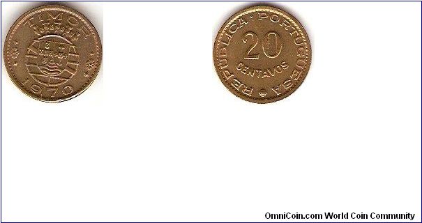 Portuguese East Timor
20 centavos