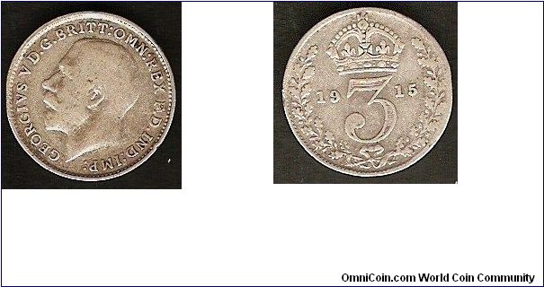 3 pence
George V
0.925 silver