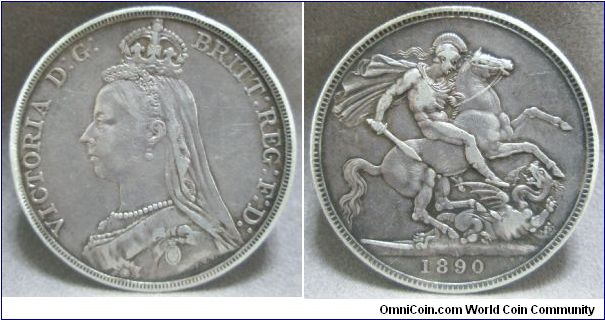 Queen Victoria, 1890, British Crown