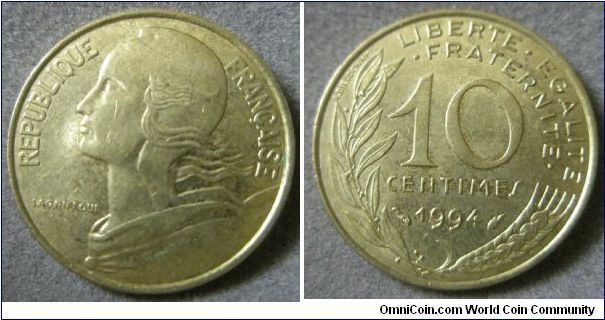 France, 10 Centimes, 1994