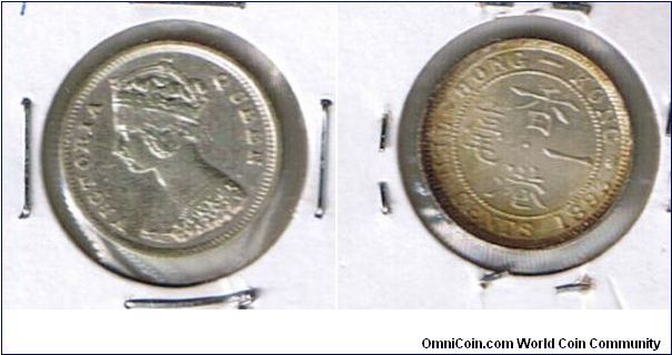 H.K.QV 10CENTS