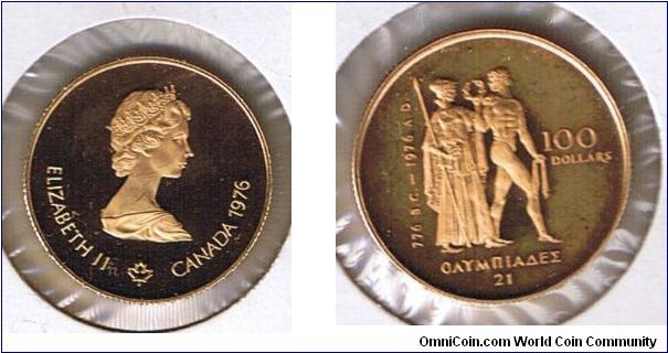 CANADA-1976-PROOF
COIN-SUMMER OLYMPIC