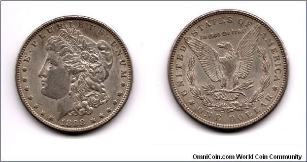 Morgan Dollar 1898 Philadelphia Mint.