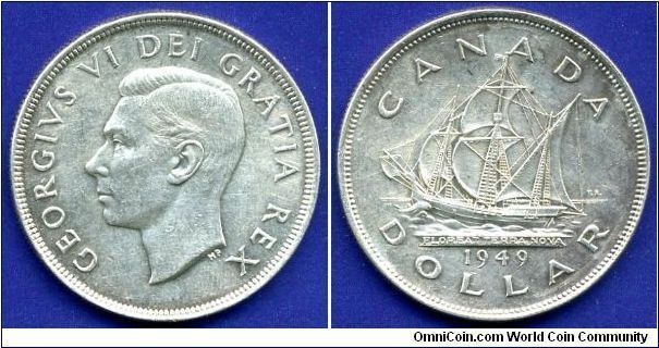 'Newfoundland' Dollar.
George VI (1936-1952).
Mintage 672,218 units.


Ag800f. 23,32gr.