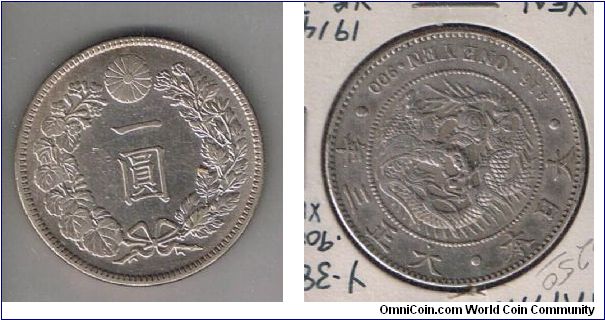 BANK OF JAPAN-
1914-
 $1.0