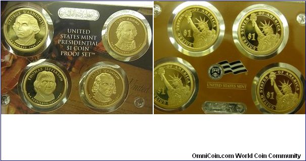 This is the Proof Set for the President $1 Coin. 2007S-Mintmark: S (for San Francisco, CA)