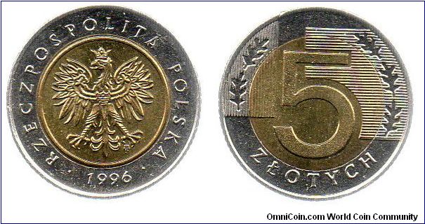 1996 5 Zlotych