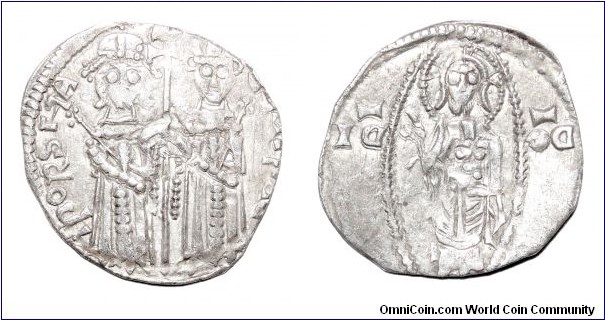 SERBIAN EMPIRE~AR Dinar 1346-1355 AD. Under Tsar: Stefan Uros IV~Dusan.