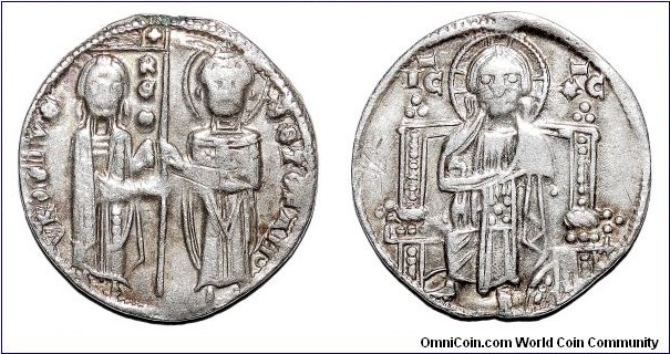 SERBIA (1st KINGDOM)~AR Dinar 1243-1276 AD. Under King: Stefan Uros I.