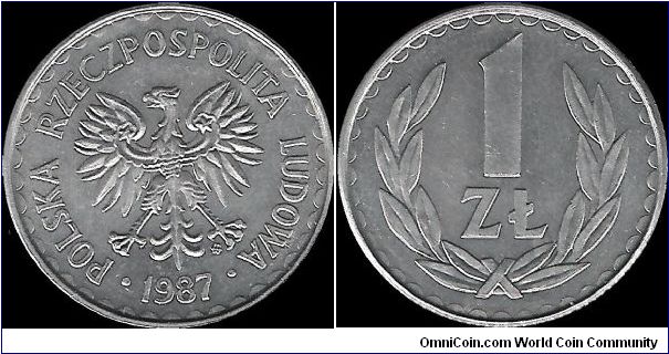 1 Zloty 1987 MW