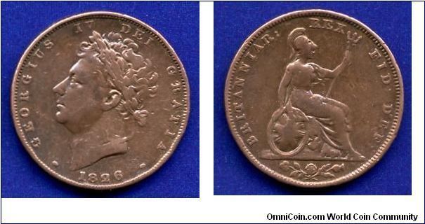 Farthing.
George IV (1820-1830).


Cu.