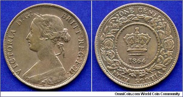 1 cent.
Nova Scotia.
Victoria (1837-1901).


Br.