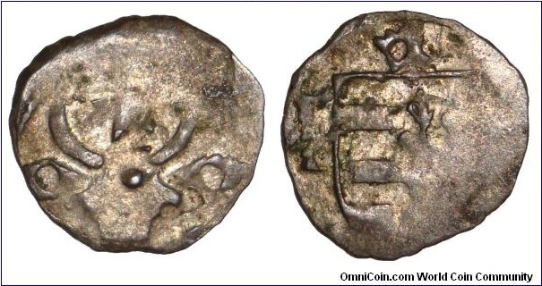 MOLDAVIA (PRINCIPALITY)~AR 1/2 Gros 1457-1504 AD.  Under Prince: Stephen II.