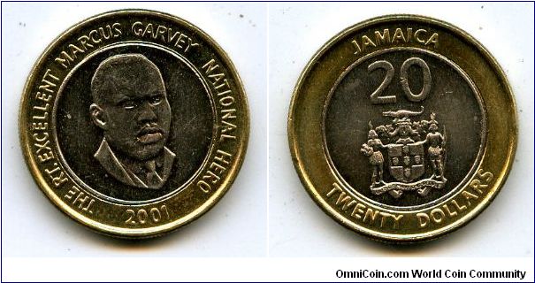 $20
Marcus Garvey
Value & coat of arms