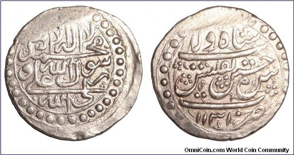 GEORGIA (PERSIAN OCCUPATION)~AR Abazi 1131 AH/1719 AD. Mint: Tiflis (Tbilisi)