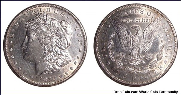UNITED STATES~Morgan Dollar 1878. Mint: San Francisco.