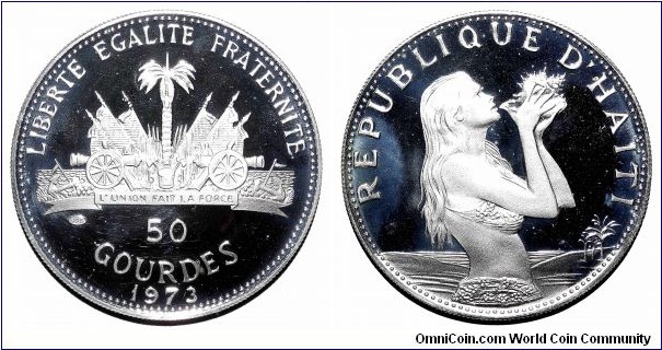 HAITI~50 Gourdes 1973.