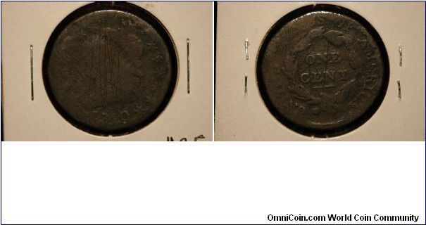 1810 Classic Head Large Cent, Corrosion, Scratched.
$25