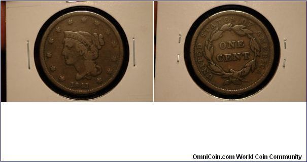 1841 Large Cent, Fine.
$30