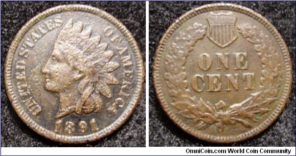 Indian head cent slightly porous