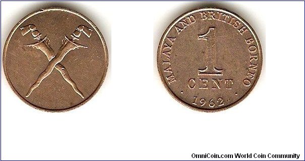 Malaya and British Borneo
1 cent
bronze