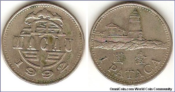 1 pataca
copper-nickel