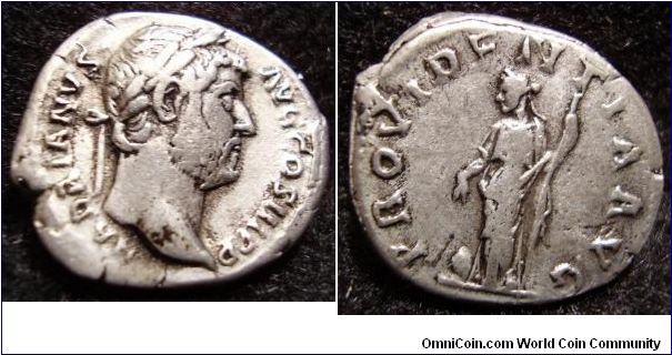 Hadrian denarius Possibly A fakey.