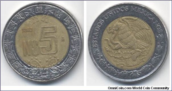 N$ 5 PESOS