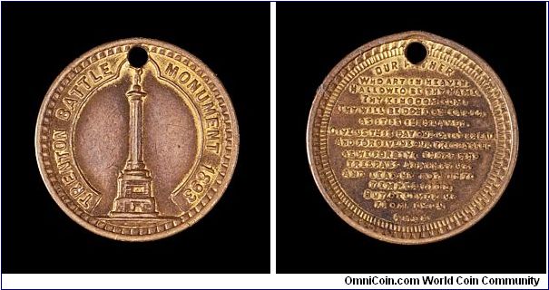 Trenton Battle Monument/Lord's Prayer medal.