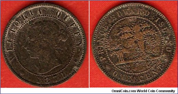 Prince Edward Island
1 cent
Victoria queen