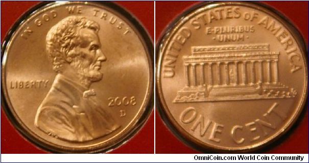 current penny (1 cent).  Part of the US Mint uncirculated set with 28 coins.  The largest number of coins in a set the Mint has ever released? Zn, 19 mm