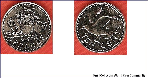 10 cents
laughing gull
contaminated proof from Franklin Mint, because coming out of a junk box
copper-nickel