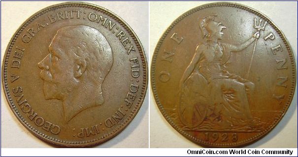 1928 George V, One Cent