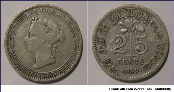 25 Cents
Ceylon
Victoria